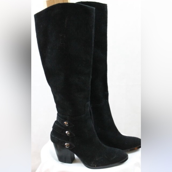 Ivanka  Trump Ittoni Knee High Tall suede Black Boots Size 6 New With Tag. - Picture 1 of 8